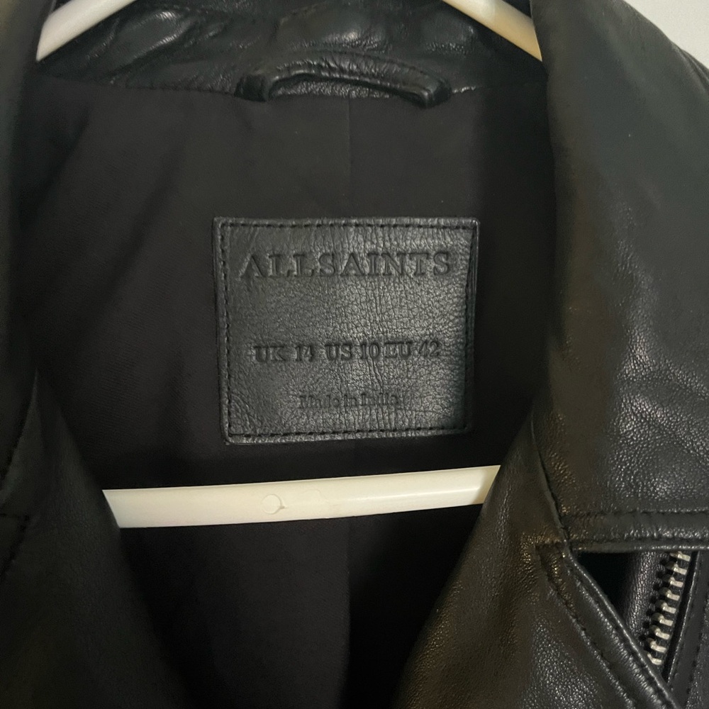 AllSaints Leather Dalby Jacket